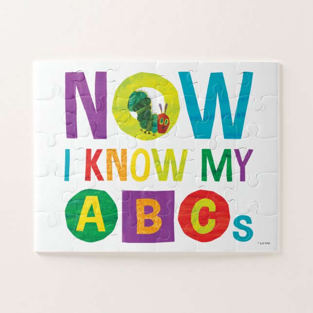 Quebra-cabeça Eric Carle | Now I Know My ABCs - Kids (Horizontal)