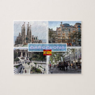Quebra-cabeça ES Barcelona - Sagrada Família - Casa Batllo