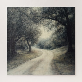 Quebra-cabeça Esboço da Estrada Sinuosa e Longa