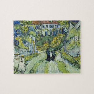 Quebra-cabeça Escadaria de Van Gogh em Auvers Arte Paisagístico