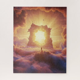 Quebra-cabeça Escadas humanas solitárias no Sagrado Universo Des