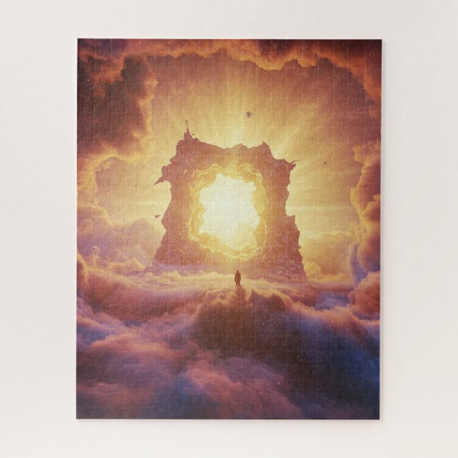 Quebra-cabeça Escadas humanas solitárias no Sagrado Universo Des (Vertical)