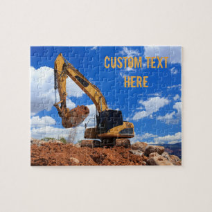 Quebra-cabeça Escavador de trackhoe