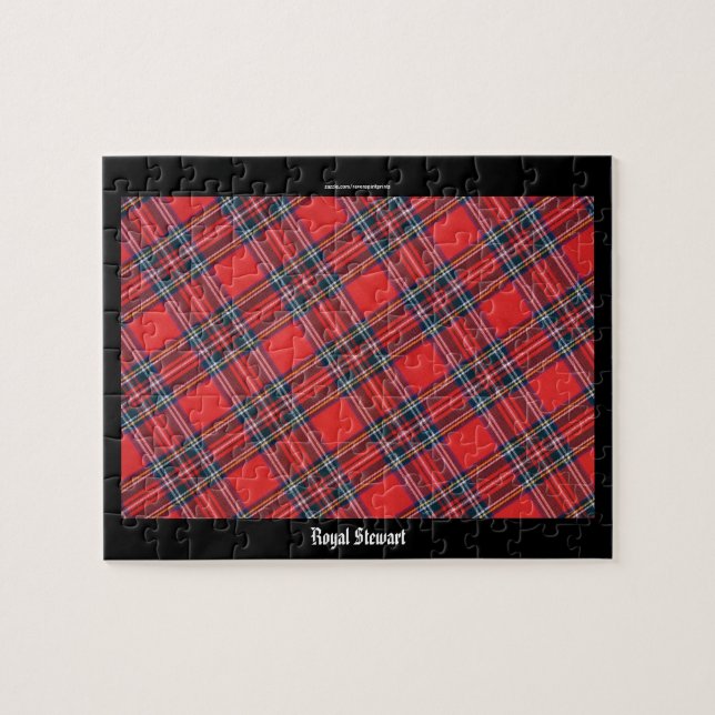 Quebra-cabeça Escocês de Stewart Clan Tartan Jigse (Horizontal)