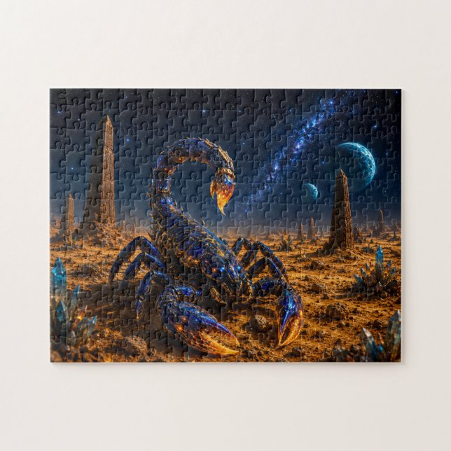 Quebra-cabeça Escorpión Cósmico — Guardián del Planeta Alienígen (Horizontal)
