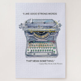 Quebra-cabeça Escrita Vintage