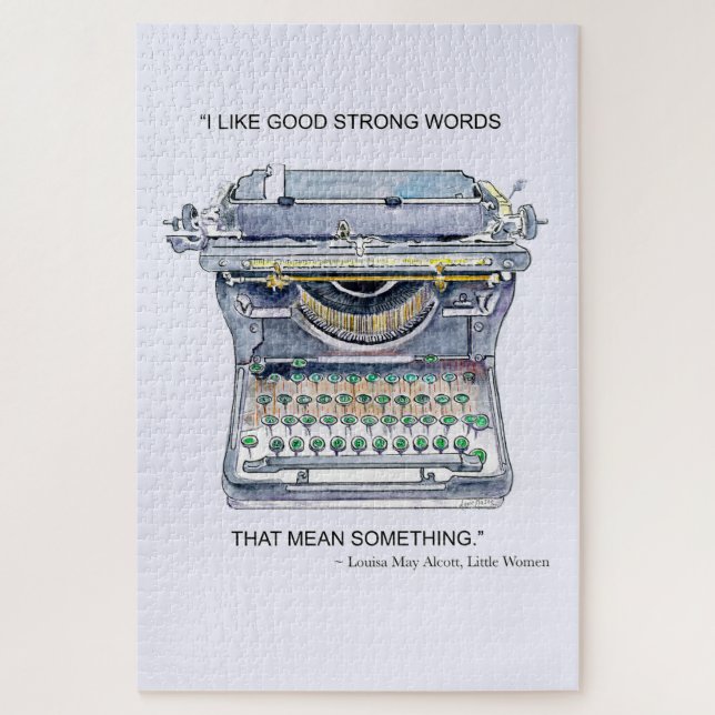 Quebra-cabeça Escrita Vintage (Vertical)