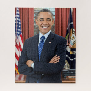 Quebra-cabeça Escritório Oval Oficial Retrato Presidente Obama