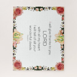 Quebra-cabeça Escritura Salm 9, Floral