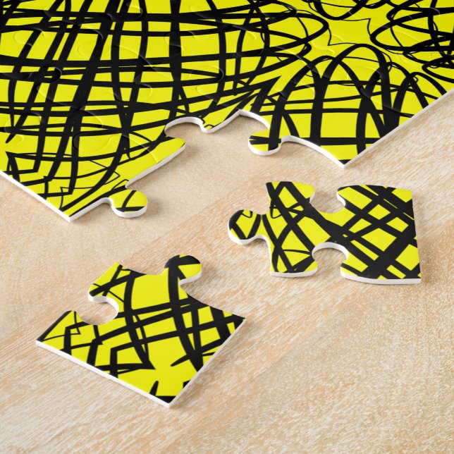 Quebra-cabeça Escrivora Simples | Inclinação Espelho | Amarelo | (Lateral)