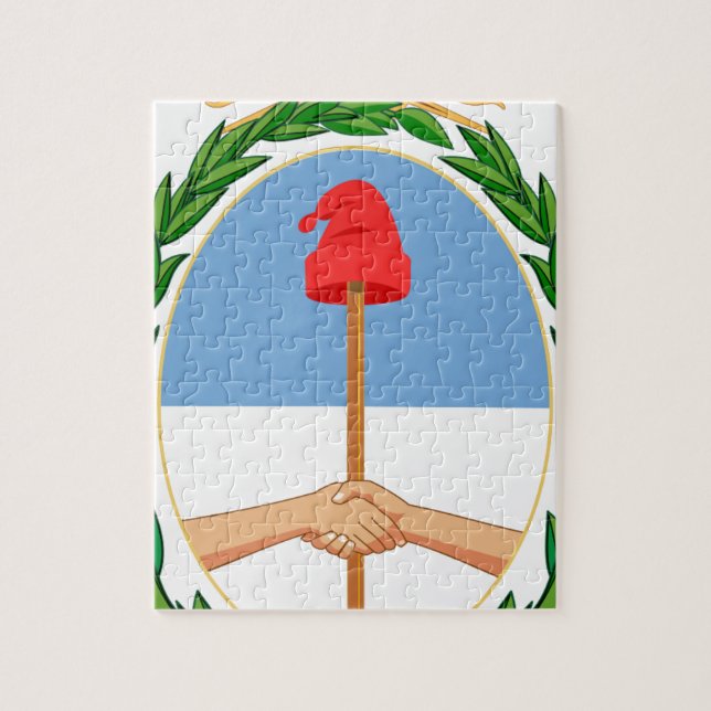 Quebra-cabeça Escudo de Argentina - brasão de Argentina (Vertical)