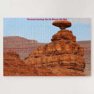Quebra-cabeça Escultura da Montanha Mexican Hat Utah. Quebra-cab