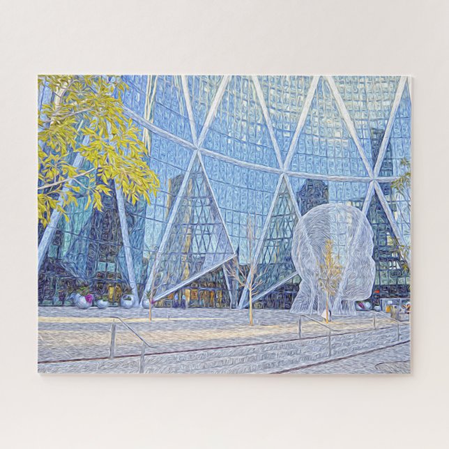 Quebra-cabeça Escultura de Rua Calgary. (Horizontal)