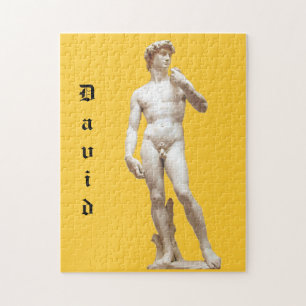 Quebra-cabeça Escultura do David de Michelangelo personalizada