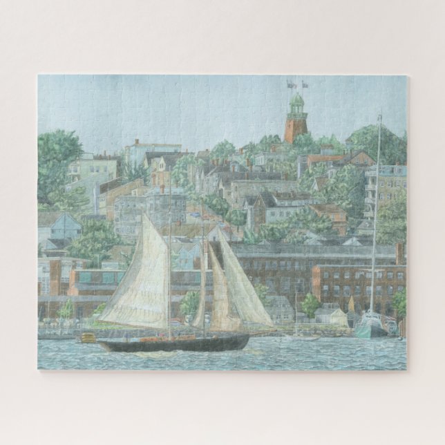 Quebra-cabeça Escuna na Baía de Casco 520 peças de Puzzle (Horizontal)