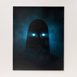 Quebra-cabeça Escuro Assustador com Olhos Místicos Brilhantes