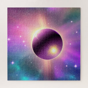 Quebra-cabeça Esfera Cósmica Puro Perfeita Orbita o Universo