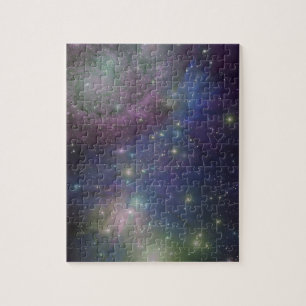 Quebra-cabeça Espaço, estrelas, galáxias e nebulosa