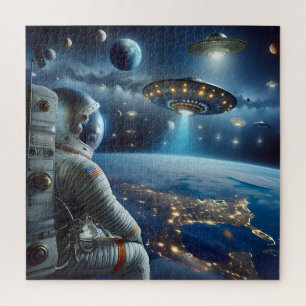 Quebra-cabeça Espaços e Astronauta no Exterior