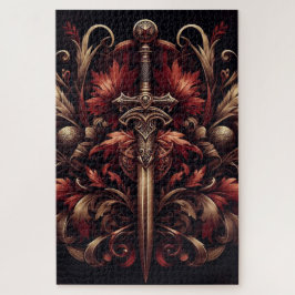 Quebra-cabeça Espada Célula Vermelha e Bronze Escocês