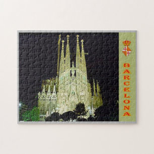 Quebra-cabeça Espanha - Barcelona - Basilica Sagrada Familia -