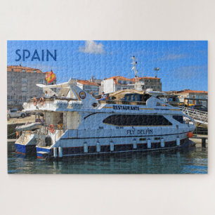 Quebra-cabeça Espanha: barco turístico do restaurante