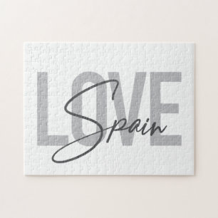 Quebra-cabeça Espanha de amor moderna, simples, legal, design ur