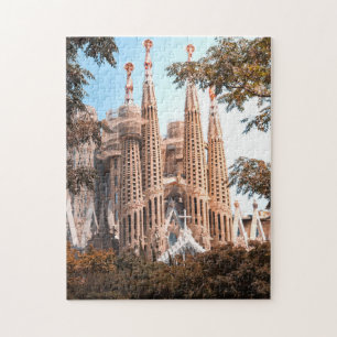 Quebra-cabeça Espanha de Barcelona Sagrada Família Basilica