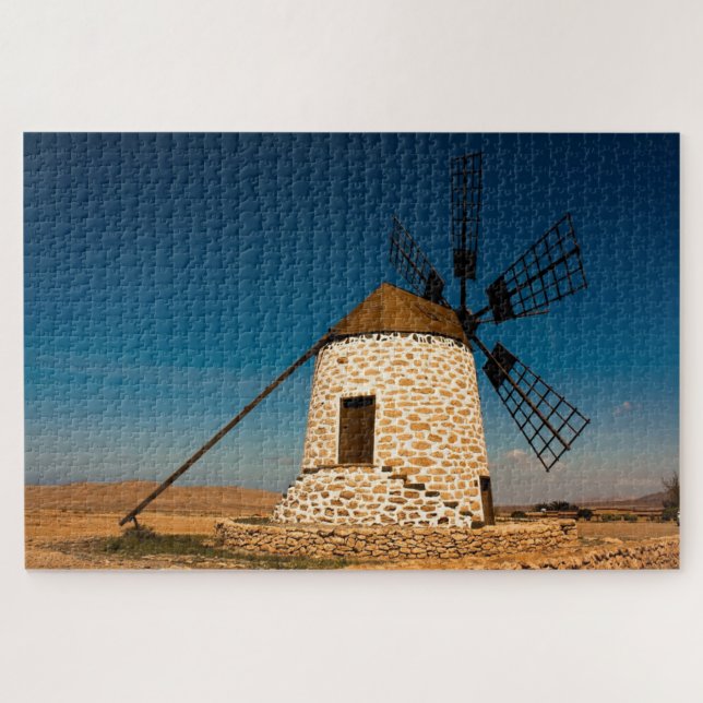 Quebra-cabeça Espanha de Windmill Tefia Fuerteventura (Horizontal)