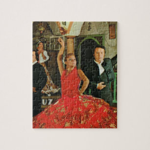 Quebra-cabeça Espanha do vintage, dançarinos do Flamenco