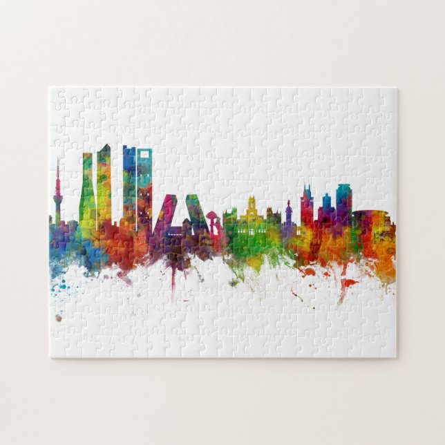 Quebra-cabeça Espanha Skyline (Horizontal)