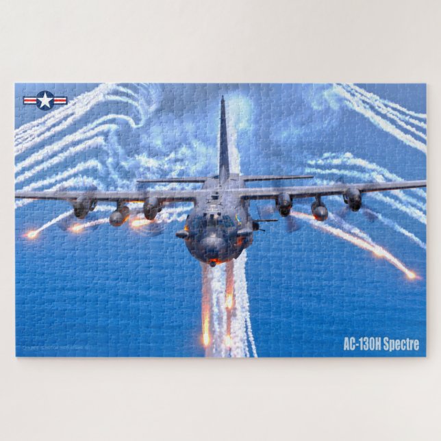 Quebra-cabeça ESPECTRO AC-130H (20x30 POLEGADAS) (Horizontal)