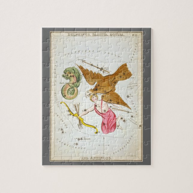 Quebra-cabeça Espelho da Urânia, Mapa Celestial da Astronomia Vi (Vertical)