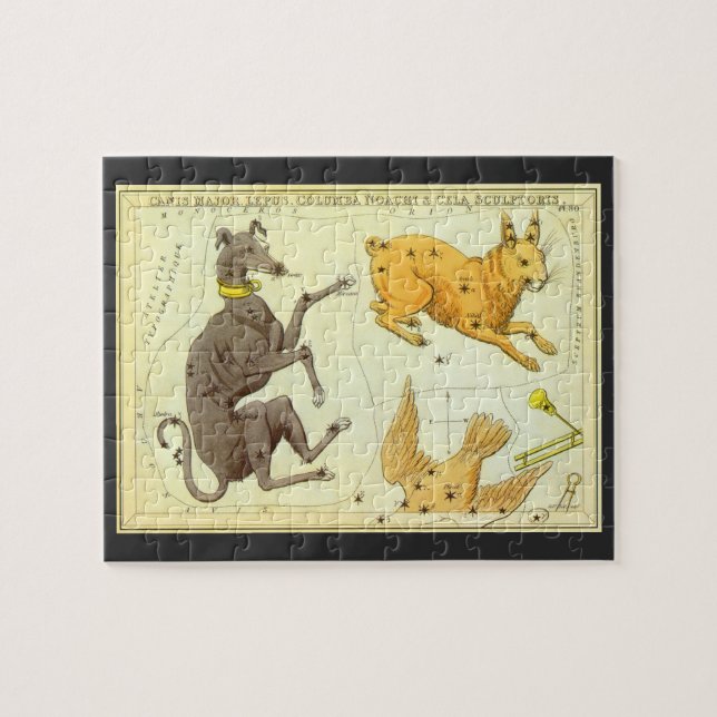 Quebra-cabeça Espelho da Urânia, Mapa Celestial da Astronomia Vi (Horizontal)