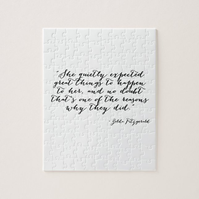 Quebra-cabeça Esperou quietamente grandes coisas (Vertical)