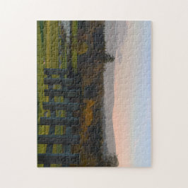 Quebra-cabeça Espetacular paisagem irlandesa. O caminho para o l