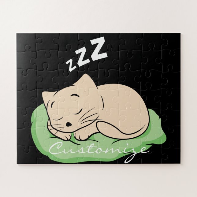 Quebra-cabeça Espingarda do Gatinho de dormir (Horizontal)