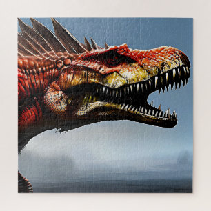 Quebra-cabeça Espinossauro Assustador Dinossauro,