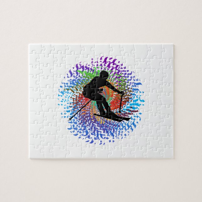 Quebra-cabeça Espiral descendente (Horizontal)