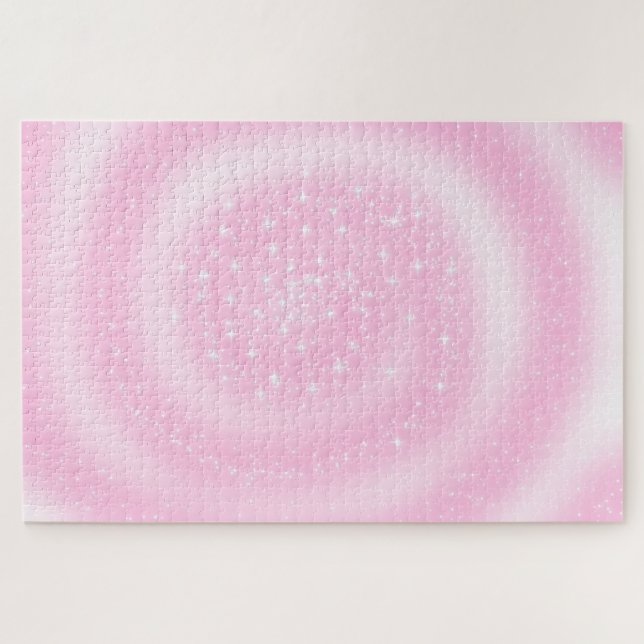 Quebra-cabeça Espiral Espiral Cinza, Rosa, Bonita E Espiral (Horizontal)