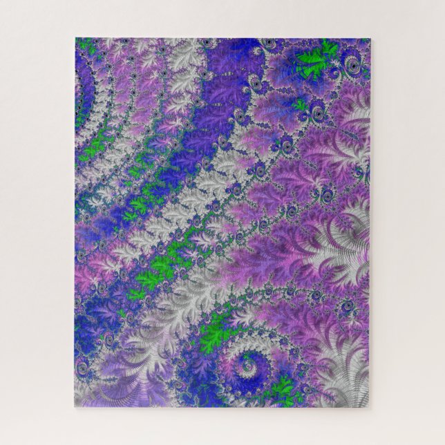 Quebra-cabeça Espiral Fractal, Fractal, Fractal, Colorida Colori (Vertical)