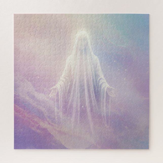 Quebra-cabeça Espírito Angélico Nublado Amigável no Céu (Vertical)