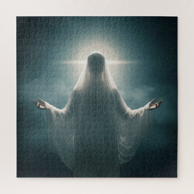 Quebra-cabeça Espírito Angélico Robusto Levantando Armas Acima D (Vertical)