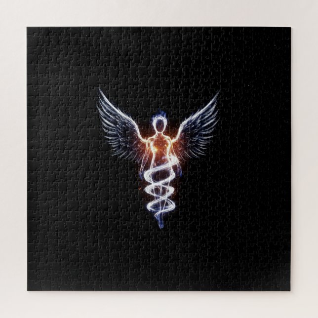 Quebra-cabeça Espírito Feminino Transparente Espiritual Cósmico (Vertical)