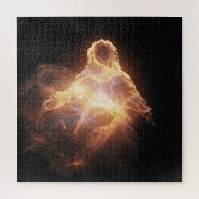 Quebra-cabeça Espírito luminoso de incêndio na escuridão mística (Vertical)