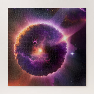 Quebra-cabeça Espiritualidade Cósmica no Universo Púrpura Planet