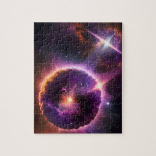 Quebra-cabeça Espiritualidade Planetária Cósmica na Galáxia Roxa