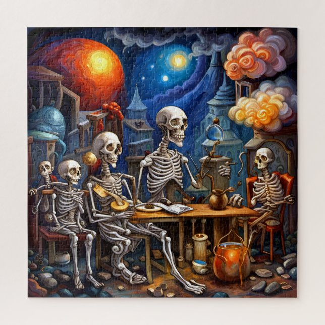 Quebra-cabeça Esqueletos surreais IV (Vertical)