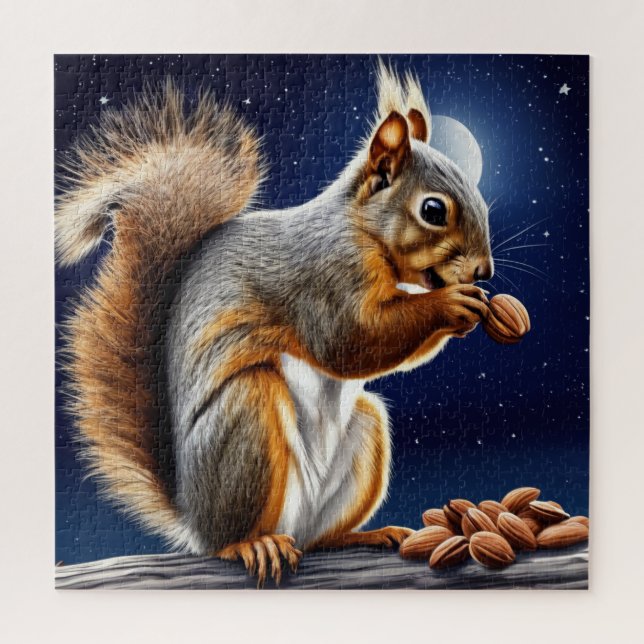 Quebra-cabeça Esquilo à noite (Vertical)