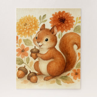 Quebra-cabeça Esquilo Repleto no outono